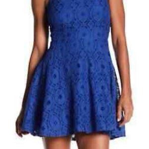 BB Dakota lace blue dress